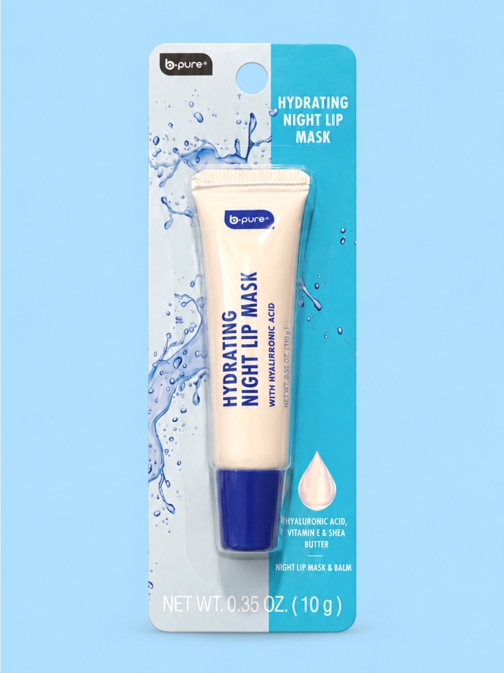 b•pure Hydrating Night Lip Mask with Hyaluronic Acid
